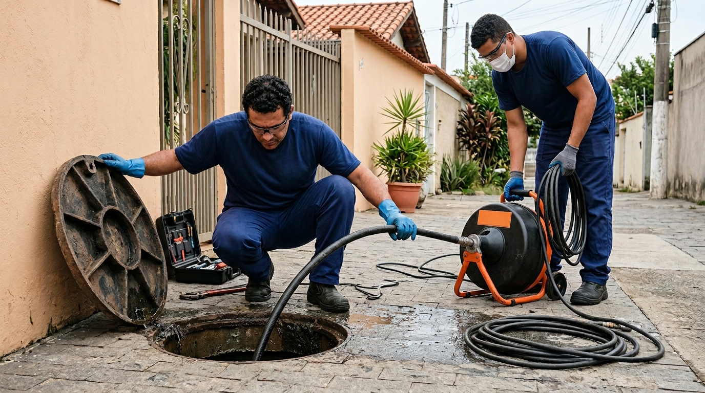 Desentupimento de esgoto em Caxias do Sul-RS