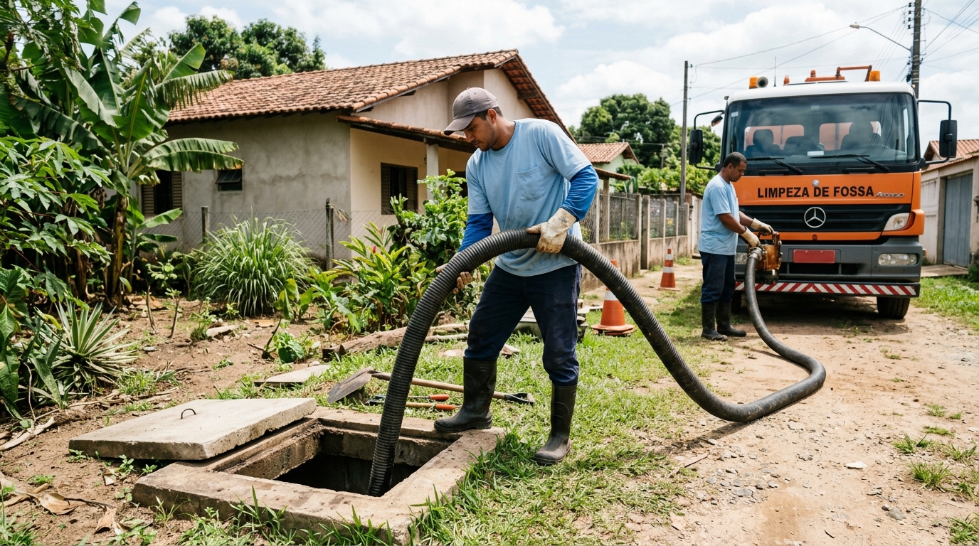 Higienização de fossa residencial em Caxias do Sul-RS
